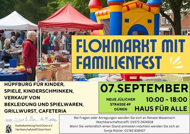 Flohmarkt mit Familienfest